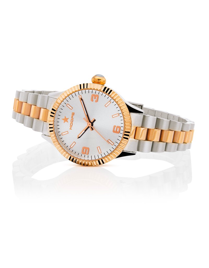 2618LSRG02 _OROLOGIO HOOPS NEW LUXURY SILVER AND GOLD SILVER